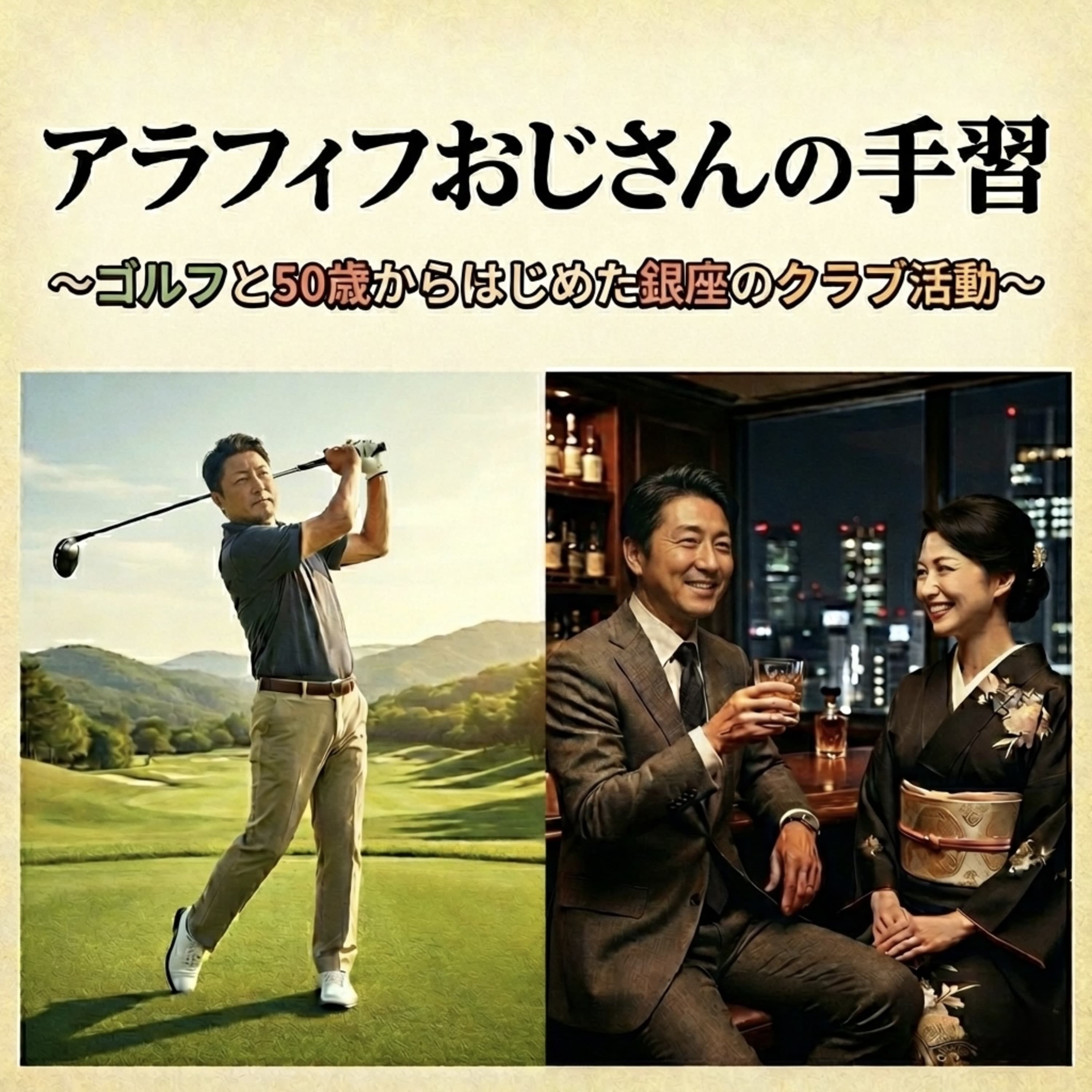 アラフィフおじさんの手習〜ゴルフと50歳からはじめた銀座のクラブ活動〜